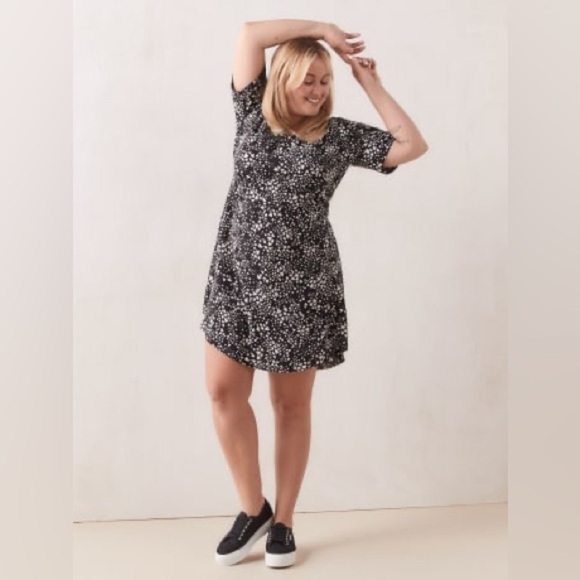 Pennington’s A-Line Printed Dress With Tied Waist - In Every Story Size 20 - Picture 1 of 13